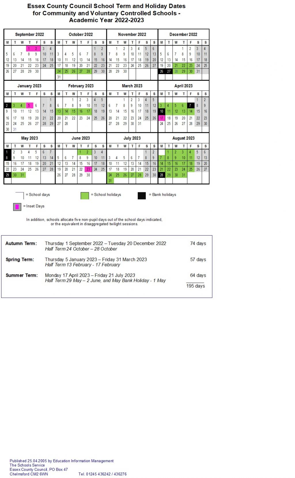 Term Dates